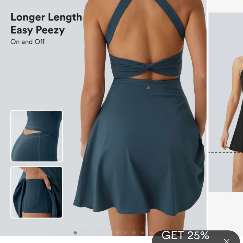 HALARA Blue Halter Active dress Sleeveless Cocktail-Ezzy Peezy Edition.